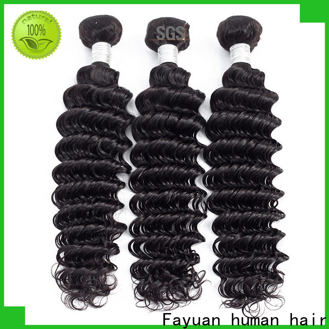 Fayuan Hair curly peruvian wavy hair bundles company for street