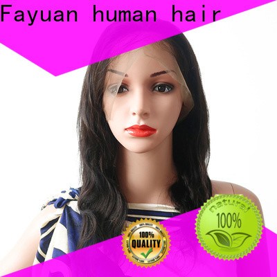 Fayuan Hair grade full lace human hair wigs Suppliers for barbershop
