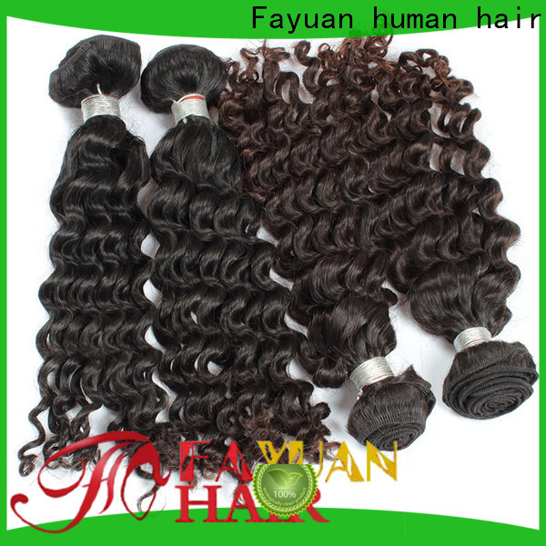 Fayuan Hair grade malaysian curly hair with closure for business for selling