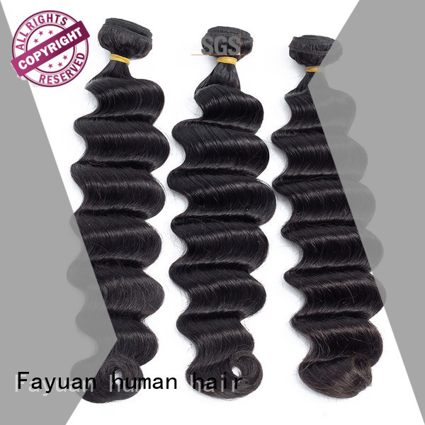Fayuan hair indian curly hair weave Supply for men