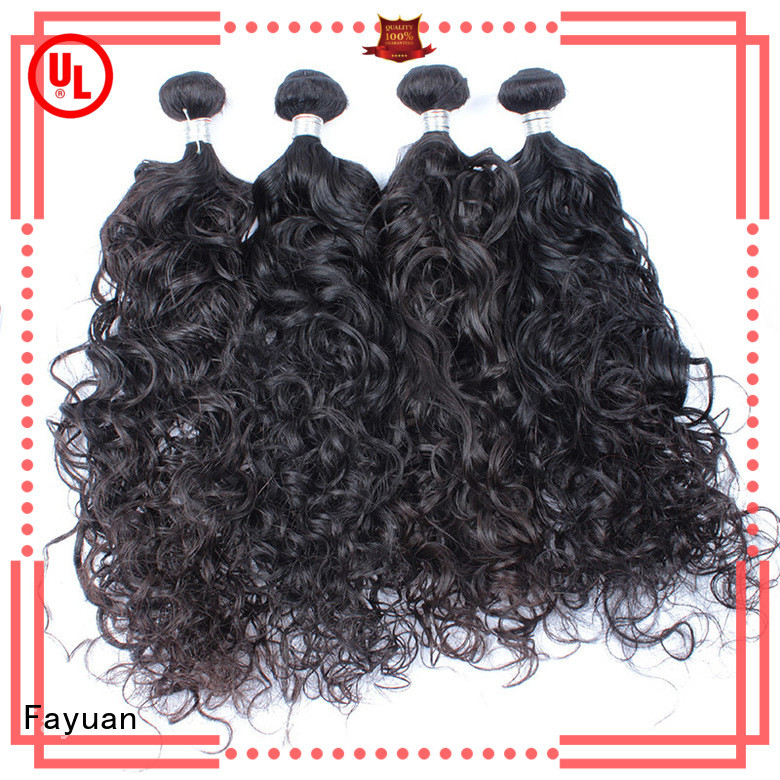 Fayuan virgin malaysian curly hair bundle deals company for men