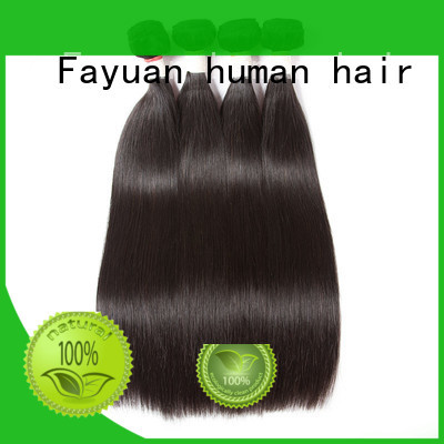 Fayuan brazilian real brazilian hair extensions factory for barbershop