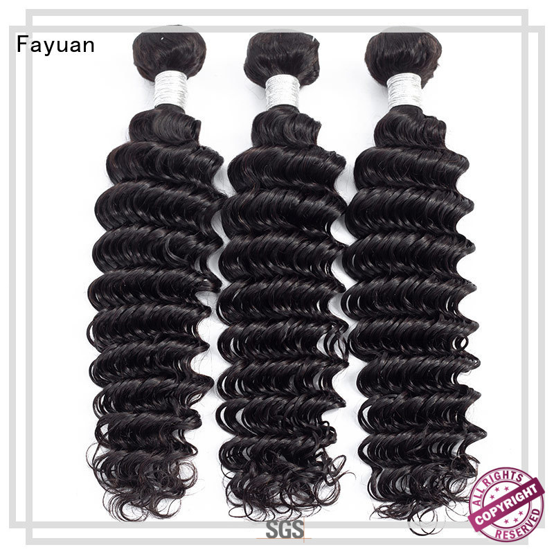 Fayuan virgin wavy hair extensions grade for street