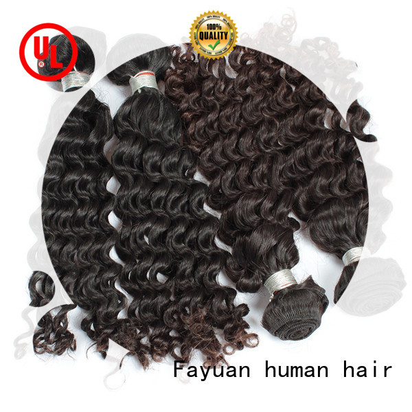 Fayuan curl malaysian curly hair weave factory for barbershopp