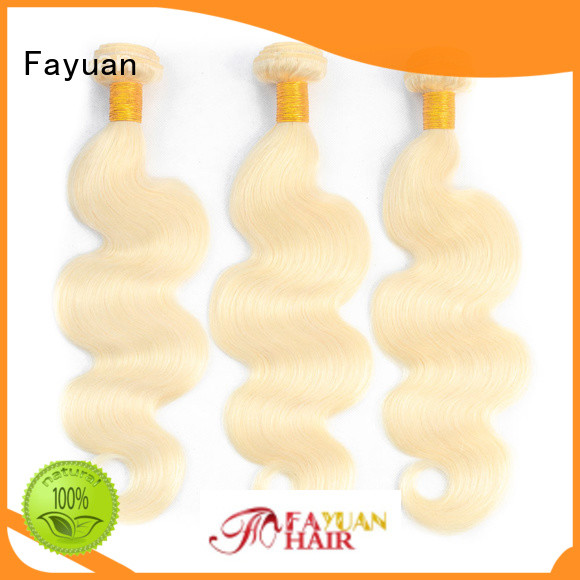 Fayuan virgin blonde wavy body for barbershop