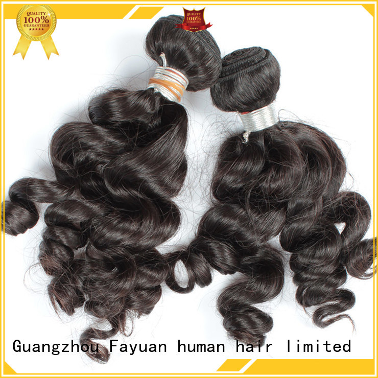 Fayuan loose real indian hair weave factory for selling