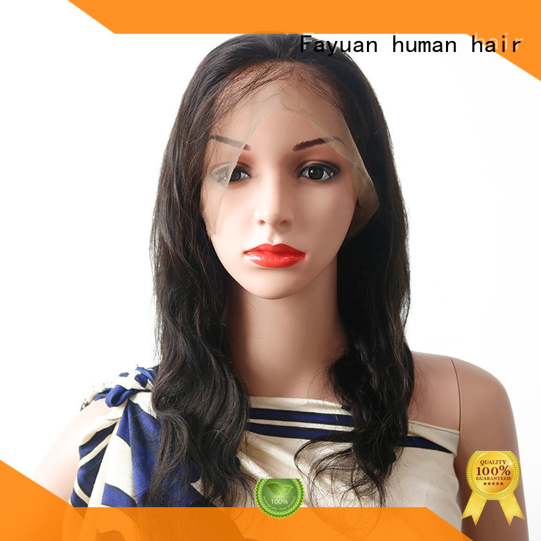 Fayuan cuticle human lace wigs Supply for women