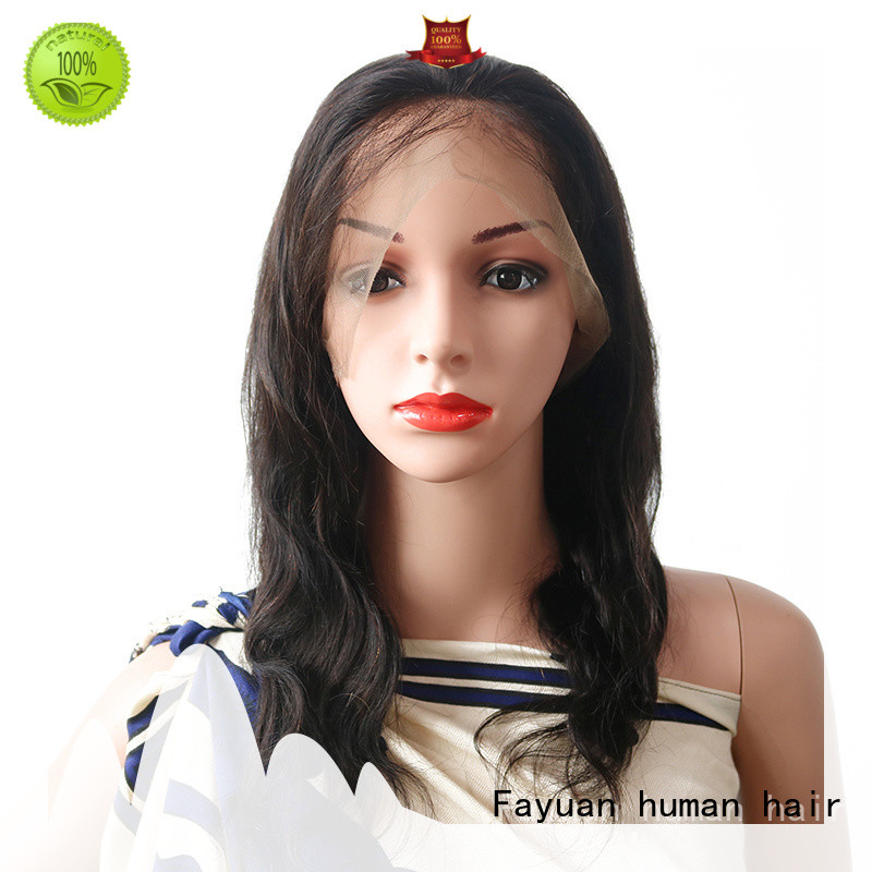 Fayuan cuticle best human lace wigs company for barbershop